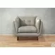 Sorella Slate Leather Upholstered Accent Chair