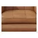 Sorella Cinnamon Leather Upholstered Accent Chair