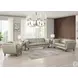 Sorella Slate Leather 70" Loveseat