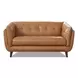Sorella Cinnamon Leather 70" Loveseat