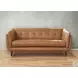 Sorella Cinnamon Leather 84" Sofa