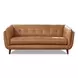 Sorella Cinnamon Leather 84" Sofa