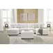 Wynncroft Manor Chalk Performance Fabric Upholstered Square Accent Ottoman