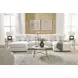 Wynncroft Manor Chalk Performance Fabric 4 Piece Modular Double Chaise Sectional
