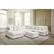 Wynncroft Manor Chalk Performance Fabric 5 Piece Modular Sectional with LAF Chaise