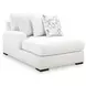 Wynncroft Manor Chalk Performance Fabric 4 Piece Modular Double Chaise Sectional