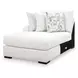 Wynncroft Manor Chalk Performance Fabric 4 Piece Modular Double Chaise Sectional