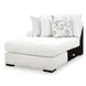 Wynncroft Manor Chalk Performance Fabric 3 Piece Modular Double Chaise Sectional