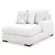 Wynncroft Manor Chalk Performance Fabric 3 Piece Modular Double Chaise Sectional