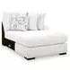 Wynncroft Manor Chalk Performance Fabric 3 Piece Modular Double Chaise Sectional