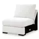 Wynncroft Manor Chalk Performance Fabric 3 Piece Modular Double Chaise Sectional