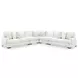 Wynncroft Manor Chalk Performance Fabric 5 Piece Modular Sectional