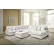 Wynncroft Manor Chalk Performance Fabric 5 Piece Modular Sectional with RAF Chaise