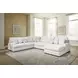 Wynncroft Manor Chalk Performance Fabric 5 Piece Modular Sectional with RAF Chaise