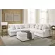 Wynncroft Manor Chalk Performance Fabric 3 Piece Modular Sectional