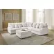 Wynncroft Manor Chalk Performance Fabric 3 Piece Modular Sectional