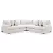 Wynncroft Manor Chalk Performance Fabric 3 Piece Modular Sectional