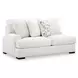 Wynncroft Manor Chalk Performance Fabric 5 Piece Modular Sectional with RAF Chaise