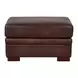 Danforth Caramel Leather Upholstered Rectangular Ottoman