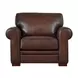Danforth Caramel Leather Upholstered Accent Chair