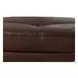 Bexley Caramel Leather Upholstered Oval Ottoman with Nailhead Trim