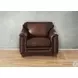 Bexley Caramel Leather Upholstered Accent Chair with Nailhead Trim