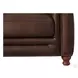 Bexley Caramel Leather Upholstered Accent Chair with Nailhead Trim