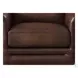 Bexley Caramel Leather Upholstered Accent Chair with Nailhead Trim