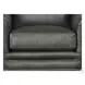 Bexley Ash Leather Upholstered Accent Chair with Nailhead Trim