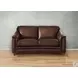 Bexley Caramel Leather 67" Loveseat with Nailhead Trim