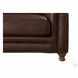 Bexley Caramel Leather 67" Loveseat with Nailhead Trim