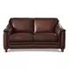 Bexley Caramel Leather 67" Loveseat with Nailhead Trim