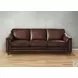 Bexley Caramel Leather 92" Sofa with Nailhead Trim