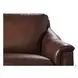 Bexley Caramel Leather 92" Sofa with Nailhead Trim