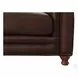 Bexley Caramel Leather 92" Sofa with Nailhead Trim