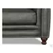 Bexley Ash Leather 92" Sofa with Nailhead Trim
