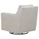 Contour Natural Beige Performance Fabric Upholstered Swivel Glider Accent Chair