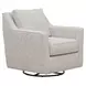 Contour Natural Beige Performance Fabric Upholstered Swivel Glider Accent Chair