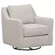Contour Natural Beige Performance Fabric Upholstered Swivel Glider Accent Chair