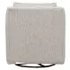 Contour Natural Beige Performance Fabric Upholstered Swivel Glider Accent Chair