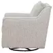 Contour Natural Beige Performance Fabric Upholstered Swivel Glider Accent Chair