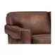 Capton Russet Leather Upholstered Accent Chair