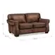 Capton Russet Leather 69" Loveseat
