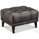 Trix Ash Leather Upholstered Rectangular Ottoman