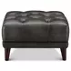 Trix Ash Leather Upholstered Rectangular Ottoman