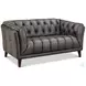 Trix Ash Leather 64" Loveseat
