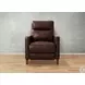 Arden Chestnut Leather Zero Gravity Power Recliner with Power Headrest and USB Charging