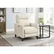 Arden Vanilla Leather Zero Gravity Power Recliner with Power Headrest and USB Charging