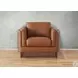 Kona Nutmeg Leather Upholstered Accent Chair
