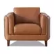 Kona Nutmeg Leather Upholstered Accent Chair